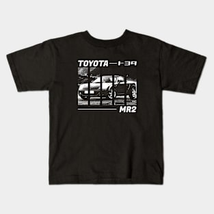 TOYOTA MR2 MK3 Black 'N White 3 (Black Version) Kids T-Shirt